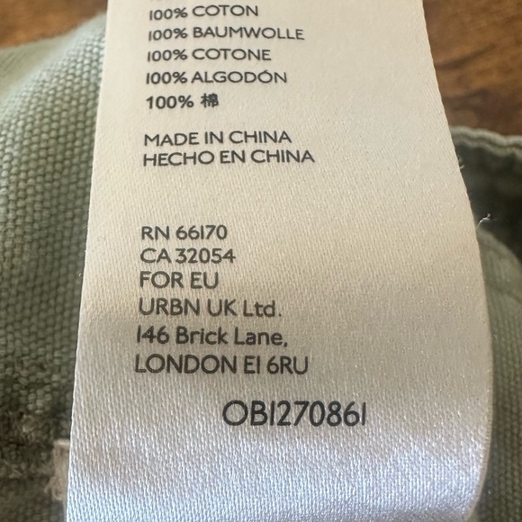 Anthropologie The Carson Utility Barrel Pants Size 8 100% Cotton - Picture 6 of 8